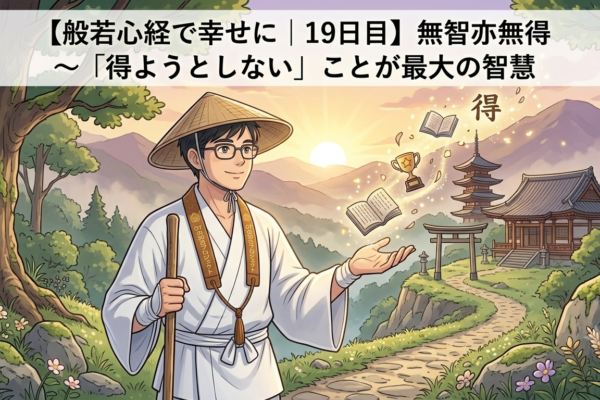 【般若心経で幸せに｜19日目】無智亦無得～「得ようとしない」ことが最大の智慧