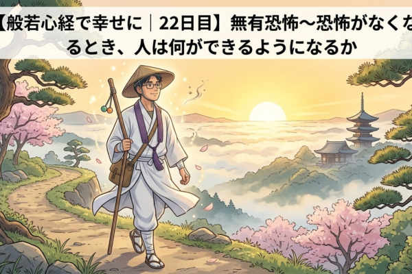 【般若心経で幸せに｜22日目】無有恐怖～恐怖がなくなるとき、人は何ができるようになるか