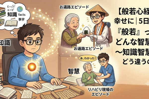 【般若心経で幸せに｜5日目】「般若」ってどんな智慧？～知識と智慧はどう違うのか
