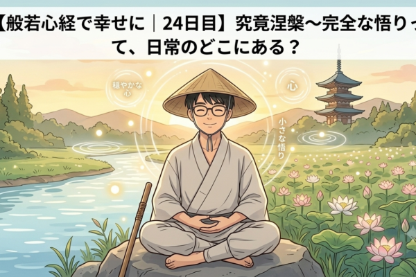 【般若心経で幸せに｜24日目】究竟涅槃～完全な悟りって、日常のどこにある？