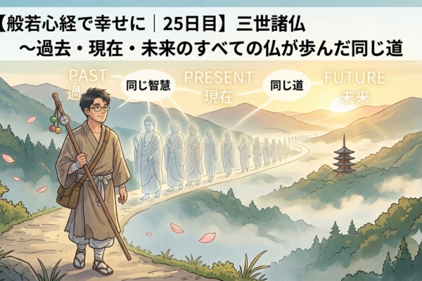 【般若心経で幸せに｜25日目】三世諸仏～過去・現在・未来のすべての仏が歩んだ同じ道
