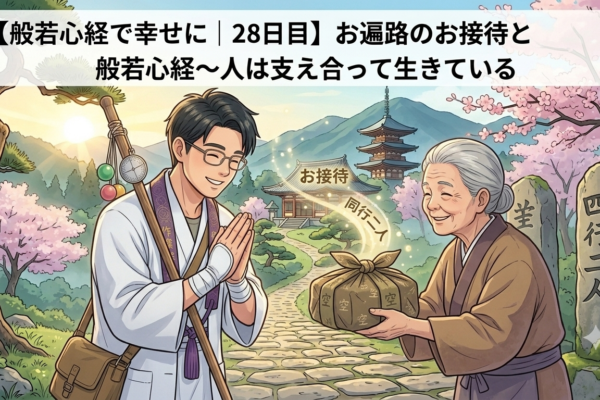 【般若心経で幸せに｜28日目】お遍路のお接待と般若心経～人は支え合って生きている