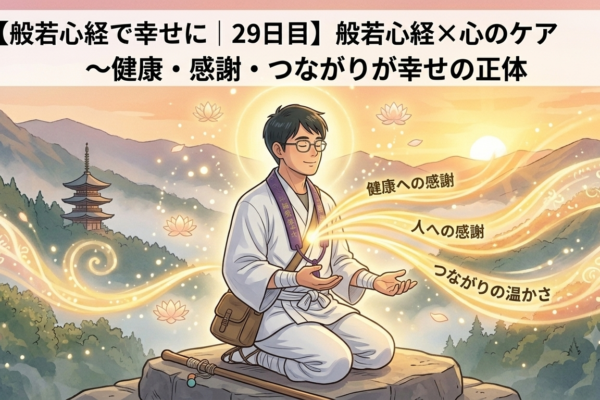 【般若心経で幸せに｜29日目】般若心経×心のケア～健康・感謝・つながりが幸せの正体