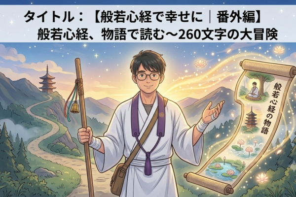 【般若心経で幸せに｜番外編】般若心経、物語で読む～260文字の大冒険